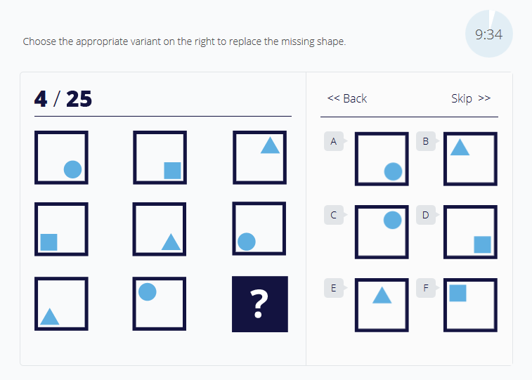 Sample IQ Test Question